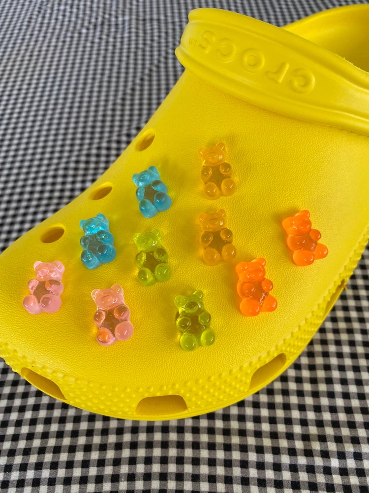 CROCS, Accessories, 55 Fun Croc Charms Adorable Mini Gummi Bear Shoe  Charm Yellow